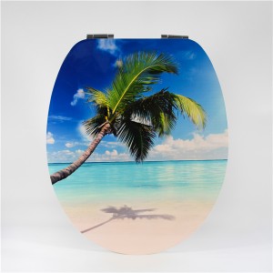 MDF Toilet Seat – Coconut Tree