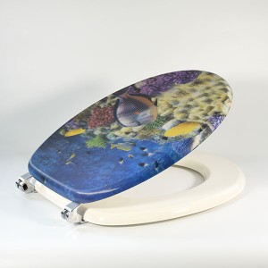 MDF Toilet Seat – Ocean 3D
