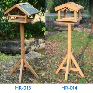 Wood Outdoor Bird Feeder