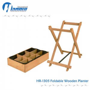 Foldable Herb Raised Bed wood planting box removable