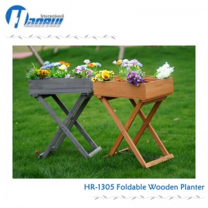 Foldable Herb Raised Bed wood planting box removable