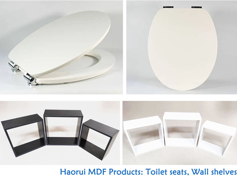Haorui MDF Products: MDF Toilet seat, MDF Wall shelves