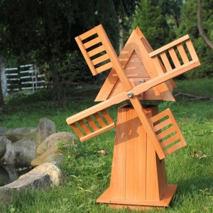 Decorative wood raised bed for garden